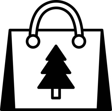 Üzerinde ağaç olan bir alışveriş çantası resmi.