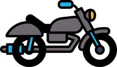 Siyah koltuğu ve siyah gidonu olan siyah beyaz bir motosiklet.