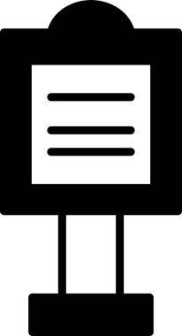 Beyaz arkaplanı olan siyah beyaz bir tabela. İşaret dikdörtgen ve siyah kenarı var.