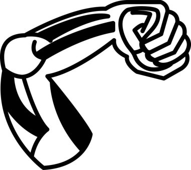 Çizim tarzında bir kol kası