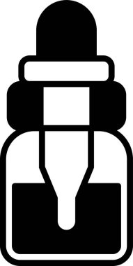 Üstü çizgili siyah beyaz bir şişe.