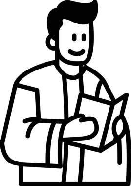 Sanat tarzında bir rahibin tasviri.