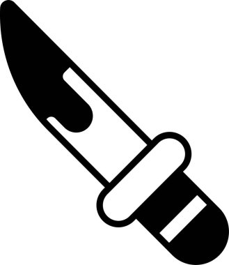 Sıraya dizilmiş oyuncak bir bıçak..