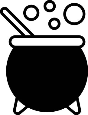 Saplı bir tencere ve bir sopa.