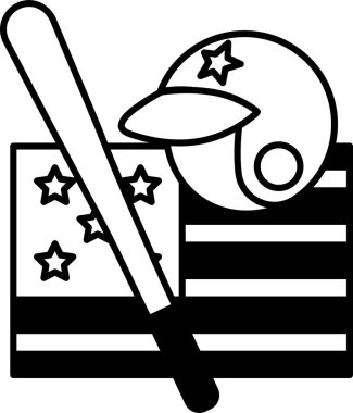 Beyzbol şapkası ve beyzbol eldiveni.