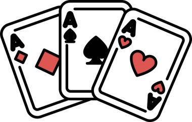 En iyi kartın as, ortadaki kartın maça, alttaki kartın da yürek olduğu üç kart.