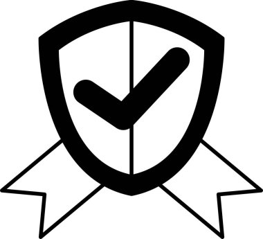 Kurdeleli ve siyah beyaz işaretli bir kalkan.