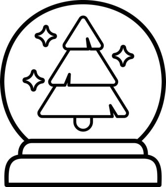 Cam kürenin içinde bir ağaç var.