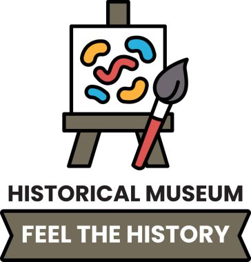 A badge in concept of Art Museum clipart