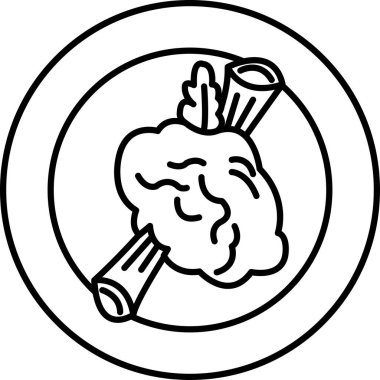 Çizim tarzında kızarmış domuz budu tasviri