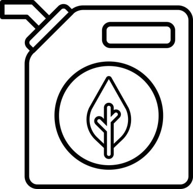 Üzerinde yaprak olan siyah beyaz bir konteynır.