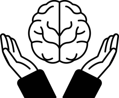 Bir beyin iki elle tutuluyor.