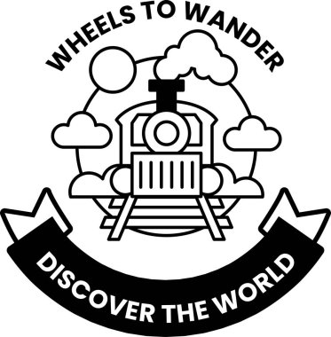 Motorlu bir tren ve üzerinde top olan bir daire.