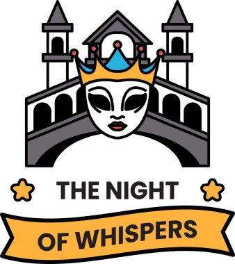 Çizgi çizim tarzında Dans Maskesi kavramı