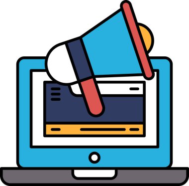 Hoparlörlü bir laptop ekranı.