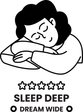 Uyku konsepti ve hizada iyi uyku konsepti.