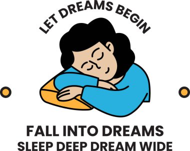 Uyku konsepti ve hizada iyi uyku konsepti.