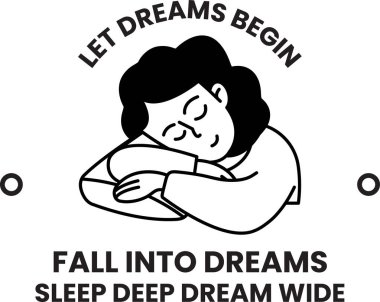 Uyku konsepti ve hizada iyi uyku konsepti.