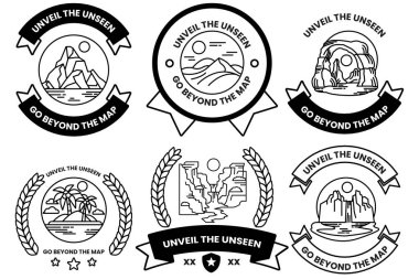 Doğal Turist Etkinlikleri konseptine ilişkin çizimler