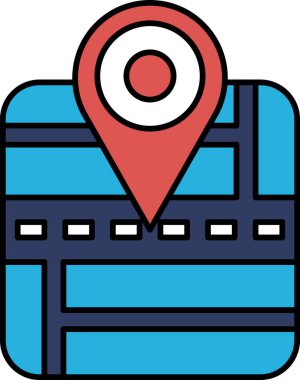 Ortasında nokta olan bir kare.