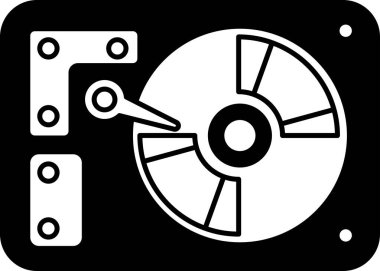 Sağ tarafı işaret eden bir disk sürücüsü