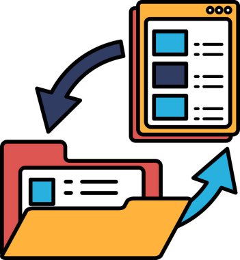 Sağ tarafı gösteren bir ok ile bir dizin gösterilir