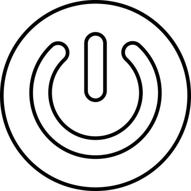 Ortasında beyaz daire olan siyah beyaz bir düğme. Düğme 