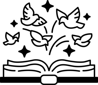 Kapaklı ve beyaz omurgalı bir kitap.