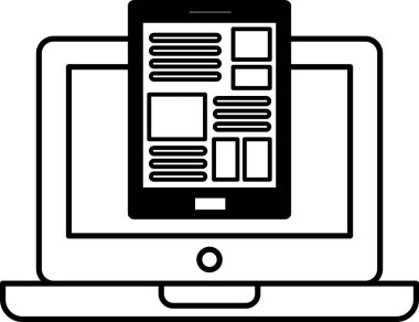 Laptop ekranında bir tablet gösterilir. Tablet, internette gezinmek, kitap okumak veya video izlemek gibi çeşitli amaçlar için kullanılabilen küçük bir cihazdır.