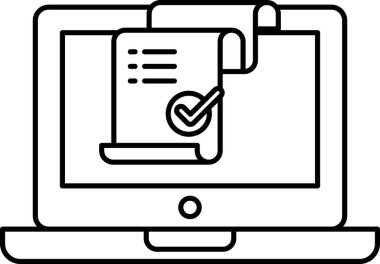 Bir bilgisayar ekranında üzerinde kontrol işareti olan bir kağıt parçası gösterilir. Kağıt ekranın üstüne yerleştirilir ve bu bir yapılacaklar listesidir.