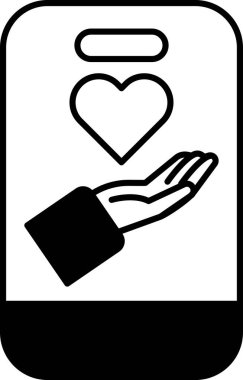 Kalbi tutan bir el sevgiyi ve ilgiyi sembolize eder. Görüntü bir şefkat ve şefkat mesajı iletiyor.