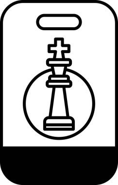 Bir satranç kralının siyah beyaz görüntüsü. Kral bir daire ile çevrilidir ve görüntünün merkezinde yer alır.