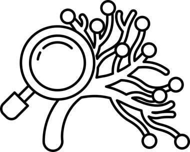 Üzerinde büyüteç olan bir kan damarının yakın çekimi.