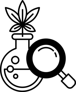 İçinde bitki olan cam bir şişe.