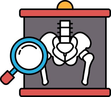 Bir iskelet büyüteçle inceleniyor. Merak ve soruşturma kavramı, sanki izleyici iskeletin geçmişinin sırlarını açığa çıkarmaya çalışıyor gibi.