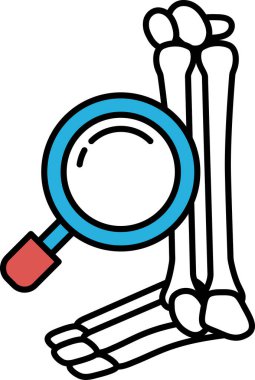 Üzerinde büyüteç olan bir iskelet gösterilir. İskelet izleyiciye bakıyor, sanki bir şey anlatmaya çalışıyor gibi. Görüntünün gizemli ve ürkütücü bir havası var.