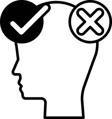 Üzerinde X harfi olan bir kafa.