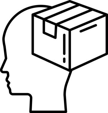 Birinin kafasının üstünde bir kutu var.