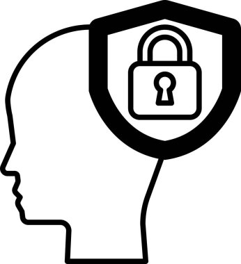 Üzerinde anahtar deliği olan bir kafa.