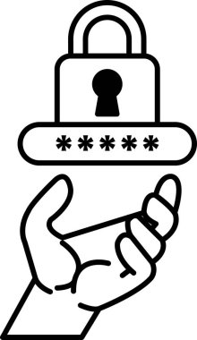 Kilidin üstündeki anahtarı tutan bir el.