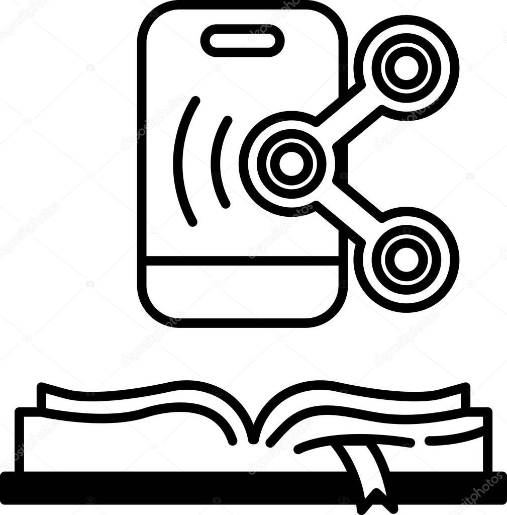 A book with a phone and a controller on top of it
