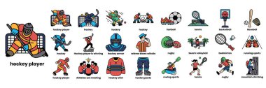 Hokey konseptinde bir dizi çizim