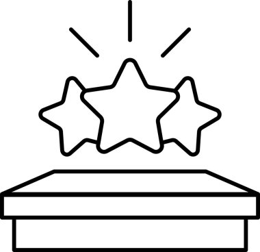 Gökyüzünde üç yıldız parlıyor. Yıldızlar ışıl ışıl parlıyor ve bir masanın üzerine konuyor.