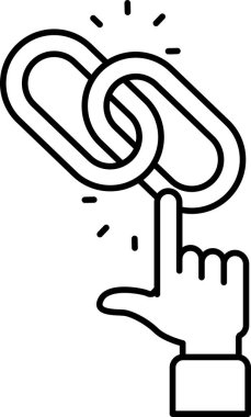 Zincir halkayı gösteren bir el. Zincir halka, bağlantının ve birliğin sembolüdür. Ortak bir hedefe ulaşmak için bir araya gelip takım olarak çalışma kavramı