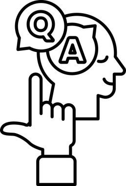 Üzerinde soru işareti ve 