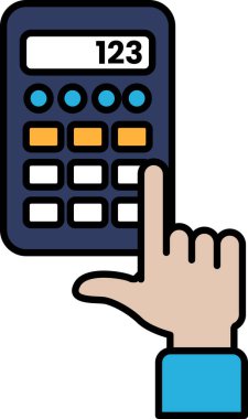 Üzerinde 123 ve 133 rakamları olan bir hesap makinesi. Bir el 133 numarayı işaret ediyor.