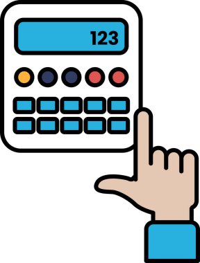 Üzerinde 123 ve 133 rakamları olan bir hesap makinesi. Bir el 133 numarayı işaret ediyor.