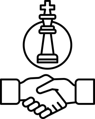 Arka planda satranç taşıyla titreyen iki elin siyah beyaz görüntüsü. İş anlaşması ya da ortaklık kavramı