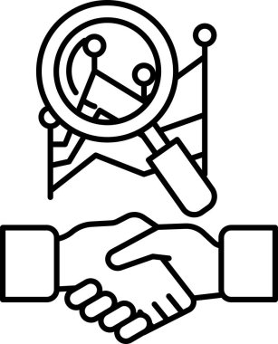 Ortasında büyüteçle titreyen iki elin siyah beyaz görüntüsü. İki kişi arasındaki güven ve işbirliği kavramı