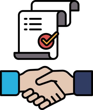 Üzerinde işaret olan bir kağıt parçasını sıkan bir el. Kağıt bir sözleşmedir.